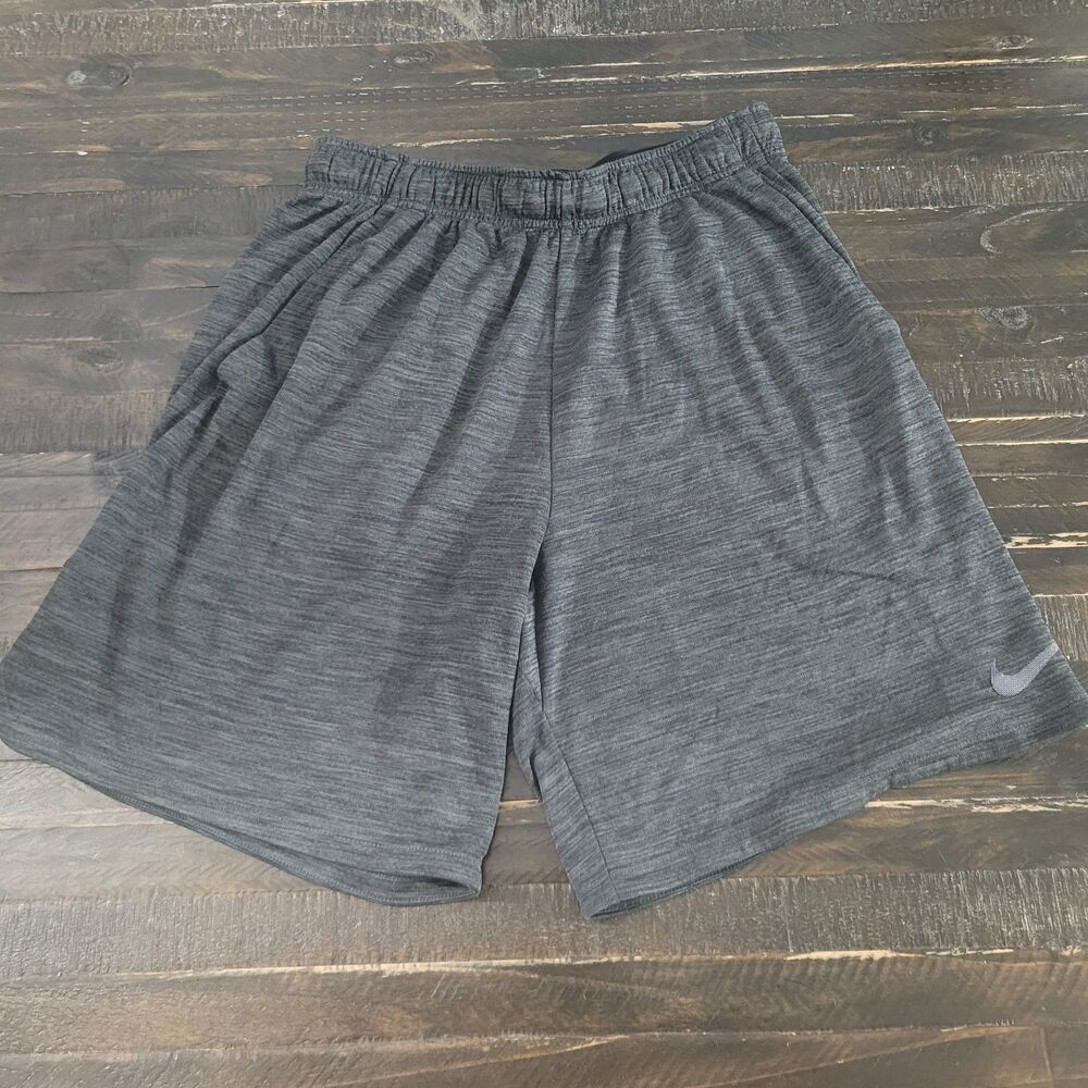 Nike Dri-FIT Men’s Athletic Shorts Size L Gray Performance Training Shorts